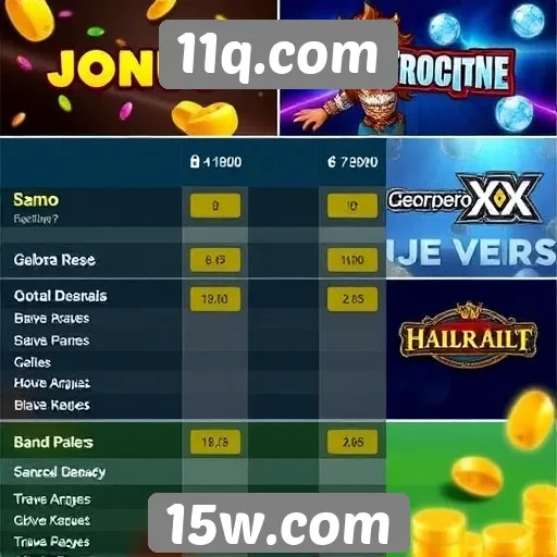 Comparativo entre jogos populares no 11q.com